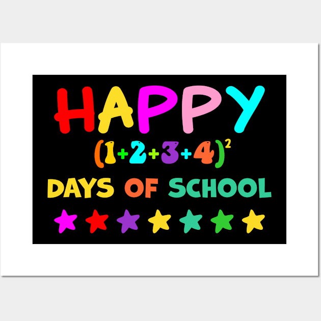 Happy 100 days of school Wall Art by A Zee Marketing